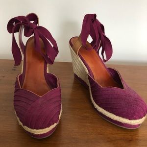 Beautiful boysenberry espadrilles